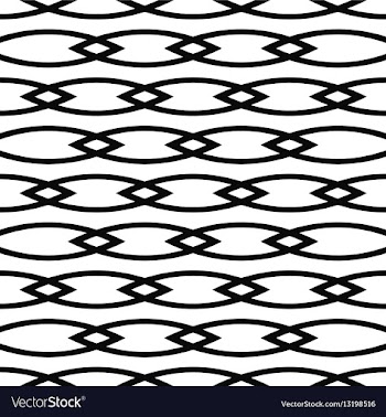 Seamless curved shape pattern background vector image