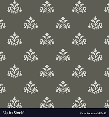 Seamless damask pattern vector image