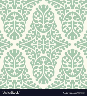 Seamless damask pattern vector image