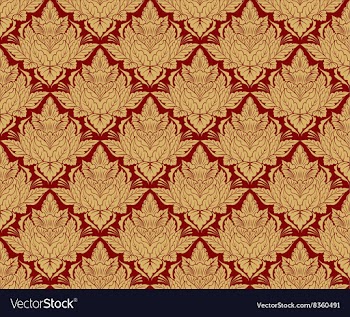 Seamless Damask Wallpaper vector image