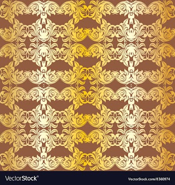 Seamless Damask Wallpaper vector image
