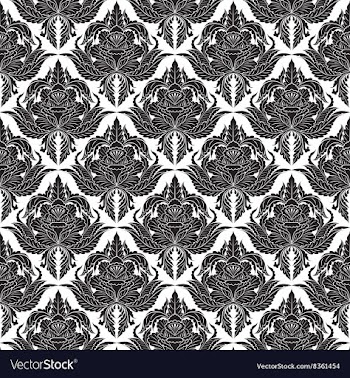 Seamless Damask Wallpaper vector image