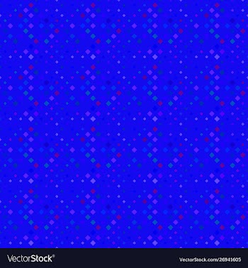 Seamless dark blue square pattern background vector image