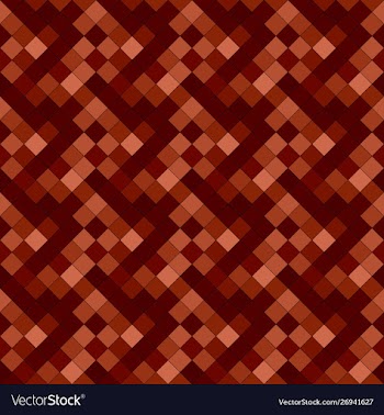 Seamless dark brown geometrical square pattern vector image
