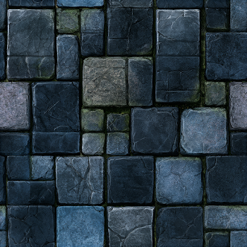 Seamless Dark Fantasy Crypt Floor Texture