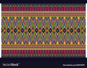 seamless decorative boho ancient hand drawn ethnic
