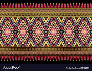 seamless decorative boho ancient hand drawn ethnic