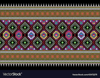 seamless decorative boho ancient hand drawn ethnic