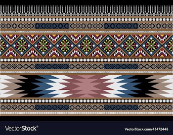 seamless decorative boho ancient hand drawn ethnic