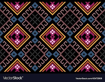 seamless decorative boho ancient hand drawn ethnic