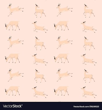 seamless deer pattern