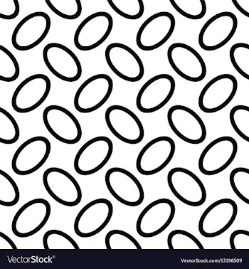 Seamless diagonal ellipse pattern vector image