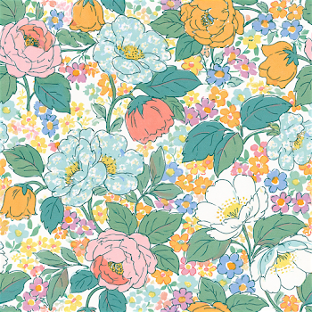 Seamless Disty Floral Pattern