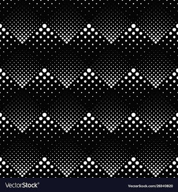 Seamless dot pattern background - black and white vector image