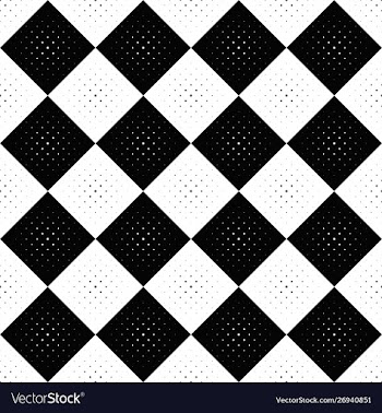 Seamless dot pattern background - black and white vector image