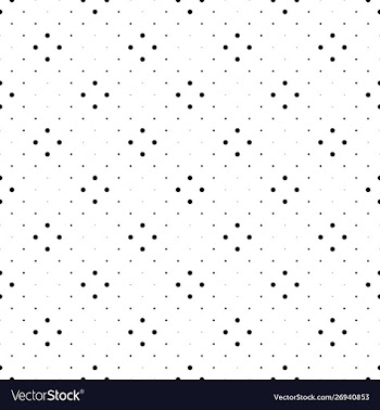 Seamless dot pattern background - black and white vector image
