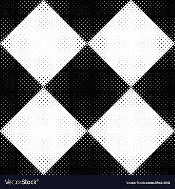 Seamless dot pattern background - monochrome vector image