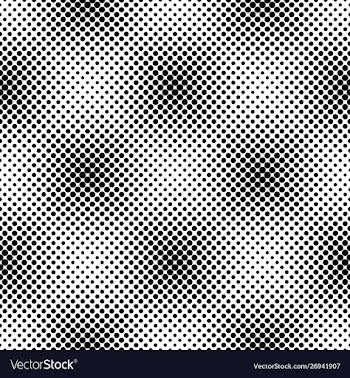 Seamless dot pattern background - monochrome vector image