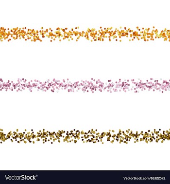Seamless dot pattern page divider line design set vector image