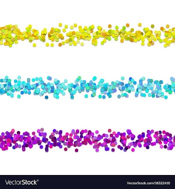 Seamless dot pattern page dividing line design vector image