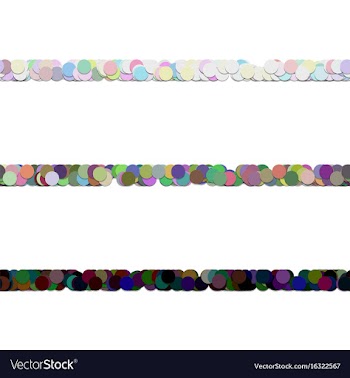 Seamless dot pattern paragraph divider line set vector image
