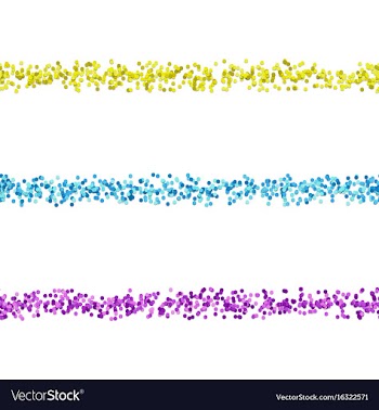 Seamless dot pattern paragraph divider line set vector image
