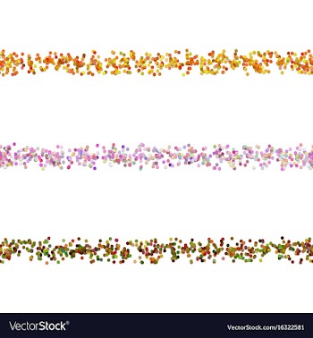 Seamless dot pattern paragraph divider line set vector image