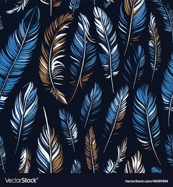 seamless feathers pattern