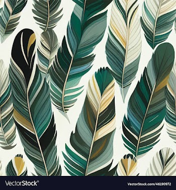 seamless feathers pattern