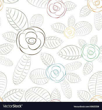 Seamless floral background vector image