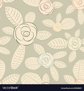 Seamless floral background vector image