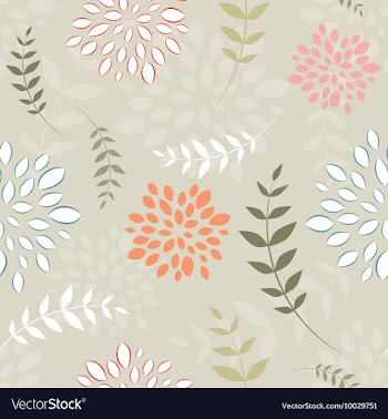 Seamless floral background vector image