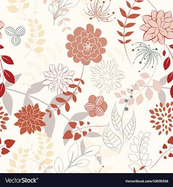 Seamless floral background vector image