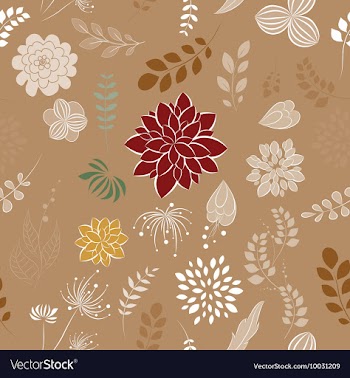 Seamless floral background vector image