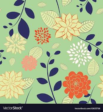 Seamless floral background vector image