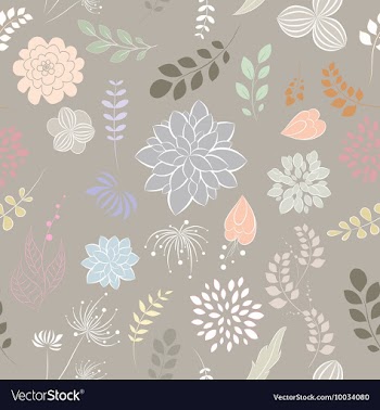 Seamless floral background vector image