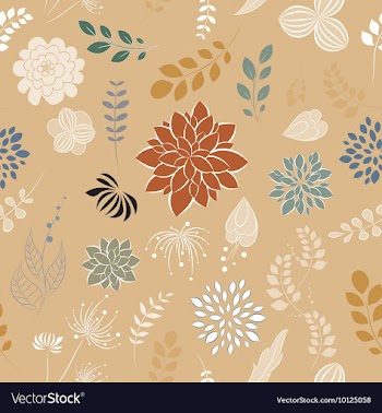 Seamless floral background vector image