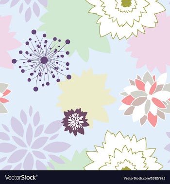 Seamless floral background vector image