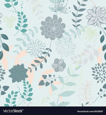 Seamless floral background vector image