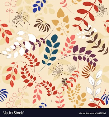 Seamless floral background vector image