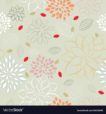 Seamless floral background vector image