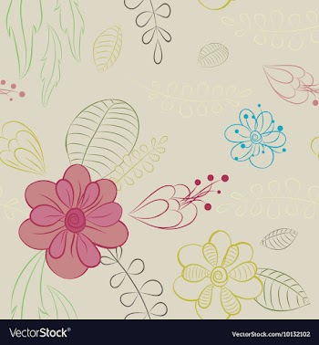 Seamless floral background vector image