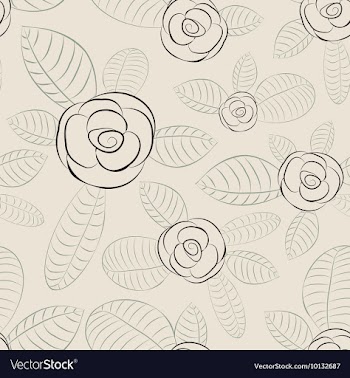 Seamless floral background vector image