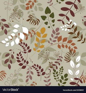 Seamless floral background vector image