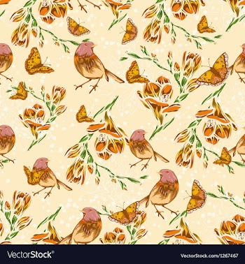Seamless floral background vector image