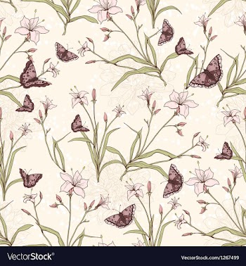 Seamless floral background vector image