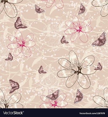 Seamless floral background vector image