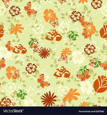 Seamless floral background vector image