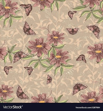 Seamless floral background vector image
