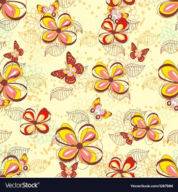 Seamless floral background vector image